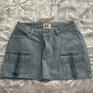 LF mini denim skirt